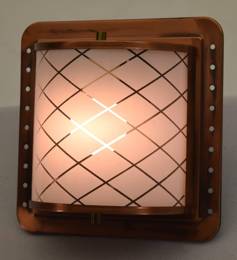 Half Lantern Style Copper Wall Sconce by Moe Light For Sale at 1stdibs