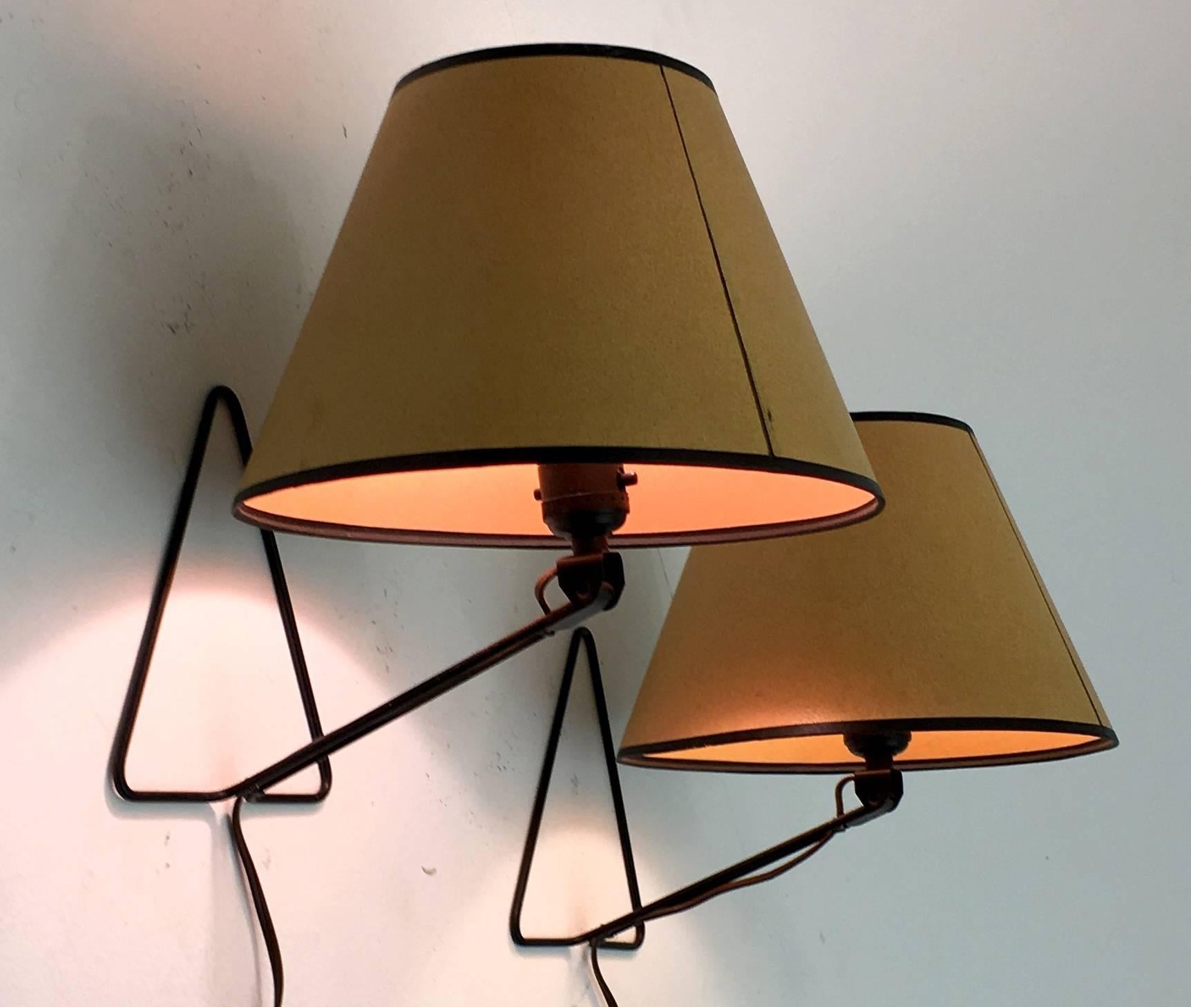 Mid-Century Modern Minimalist Table Lamps or Scones