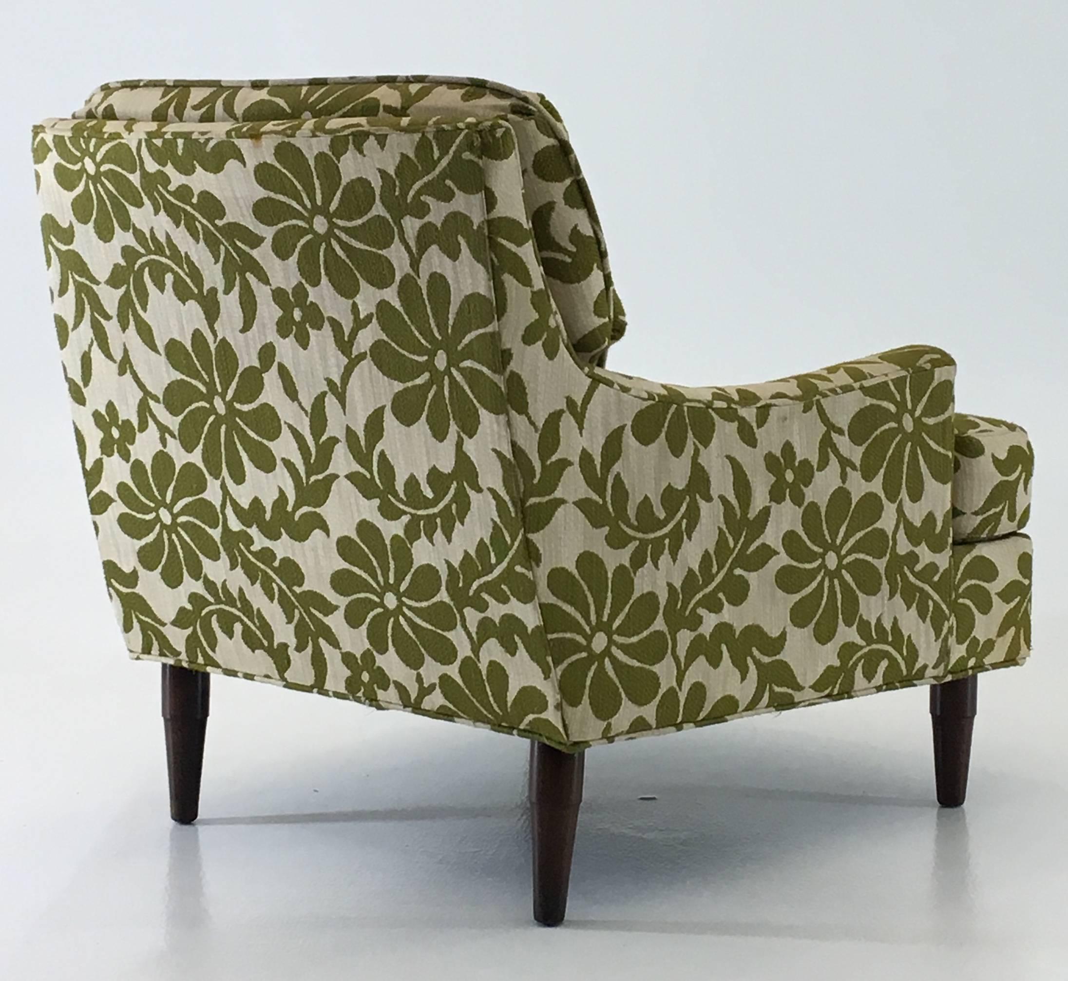 Mid-Century Modern Low Profile Selig Armchair for Reupholstery
