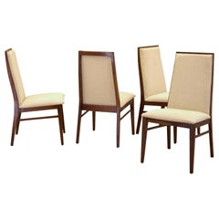 Set of Four Merton L. Gershun Walnut Dining Chairs