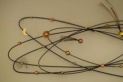 Atomic Galaxy Wall Sculpture by C. Jere, circa 1965