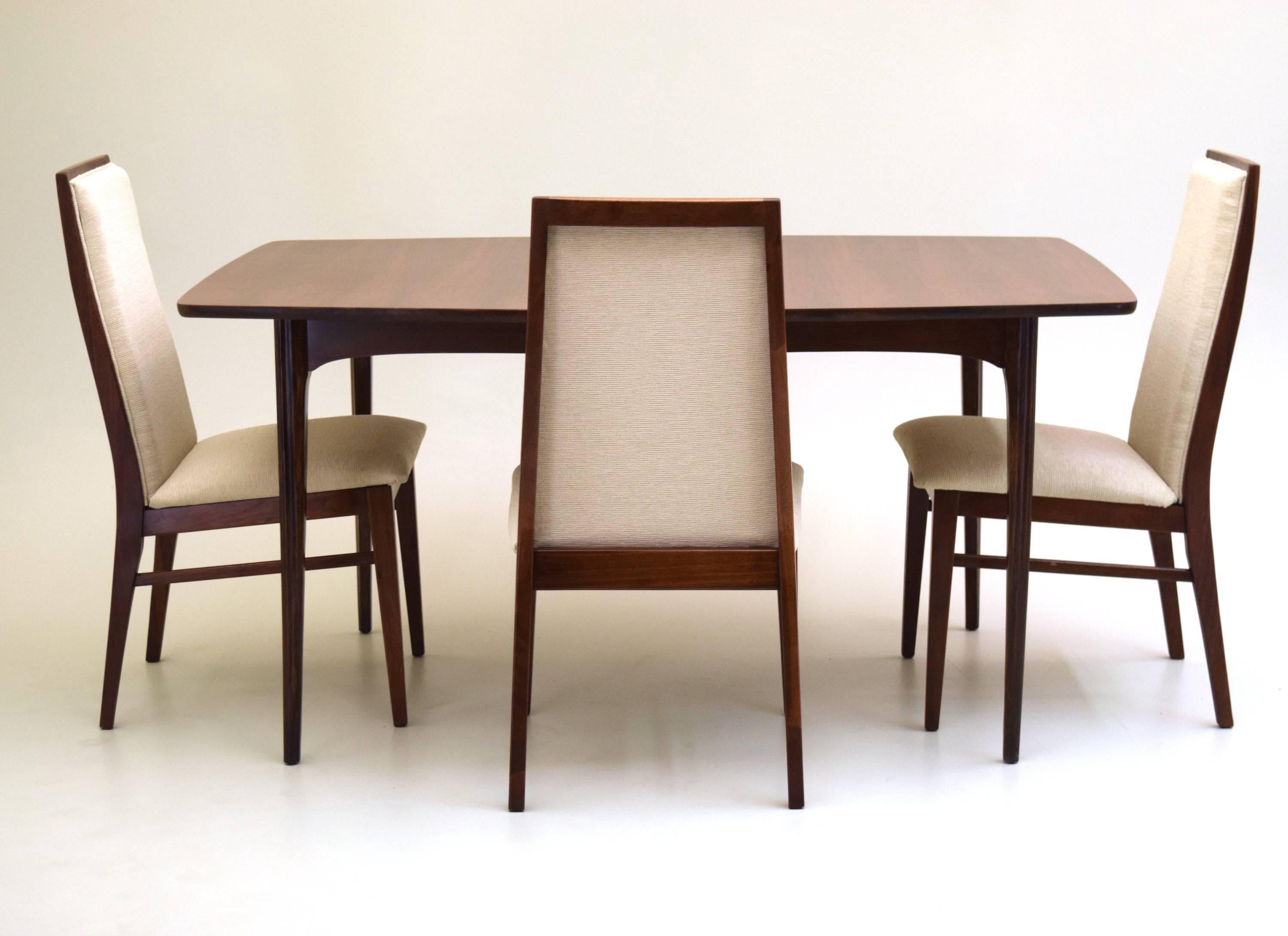 American Walnut Dining Table with Extension Leaf