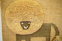 Large Lion Textile Art by Don Freedman for Interlude