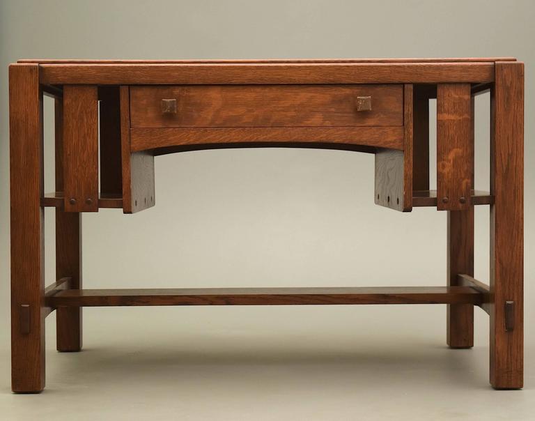 Charles Limbert Arts and Crafts Library Table Desk, circa 1915 at 1stDibs limbert library