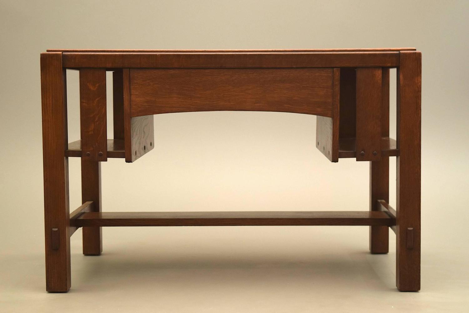 Charles Limbert Arts and Crafts Library Table Desk, circa 1915 at 1stdibs