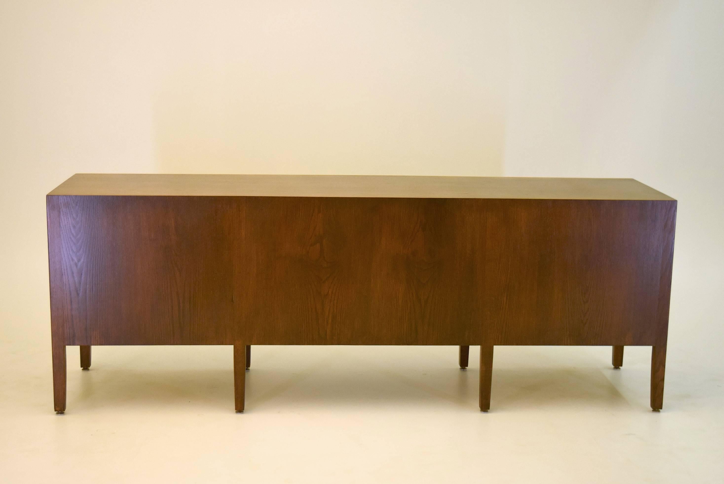 American Custom Oak Desk with Double Pedestal Feature for Ashland Oil