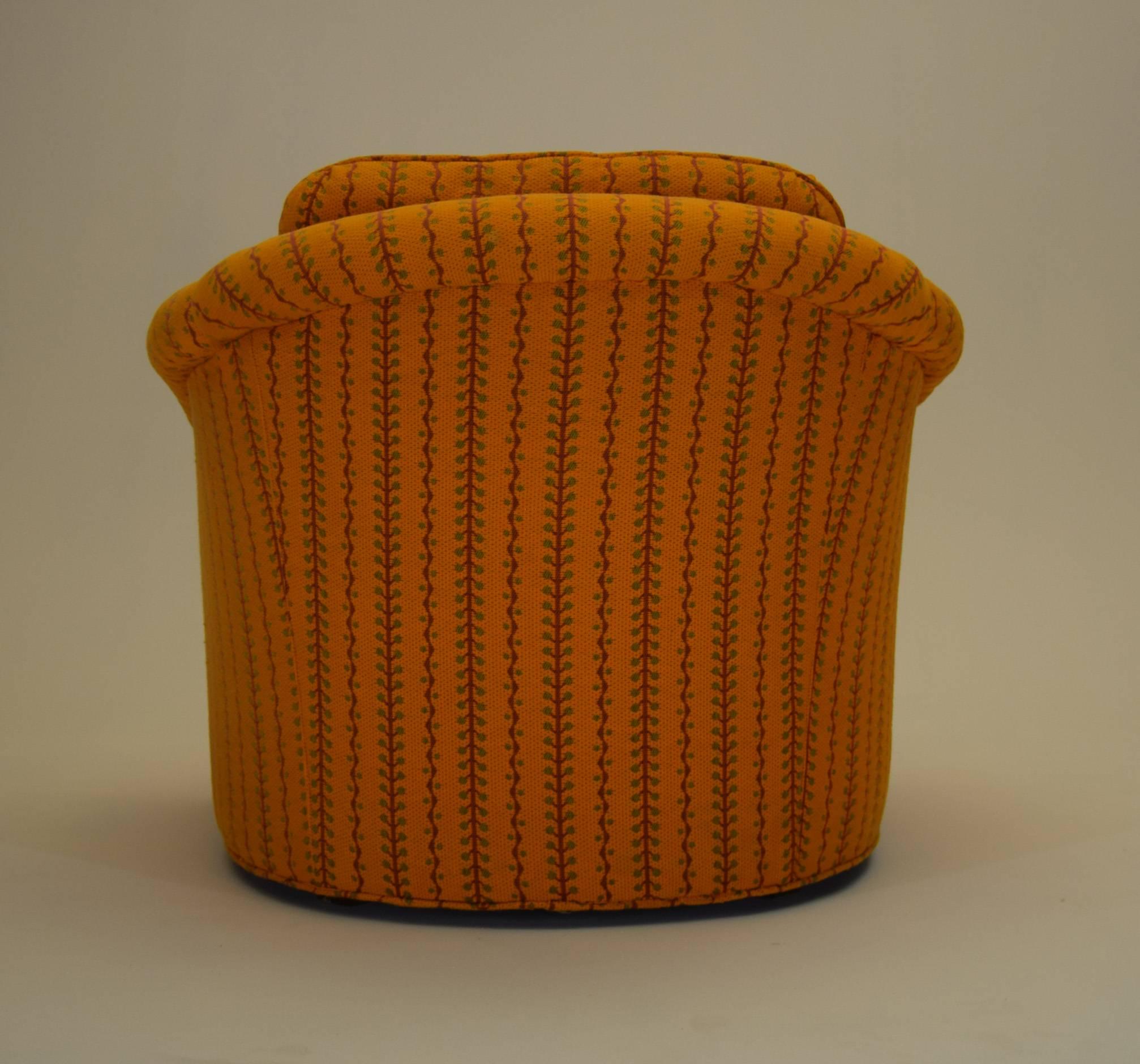 Mid-Century Modern Club Lounge Bucket Chair by Kay Lambeth for Erwin-Lambeth, circa 1964