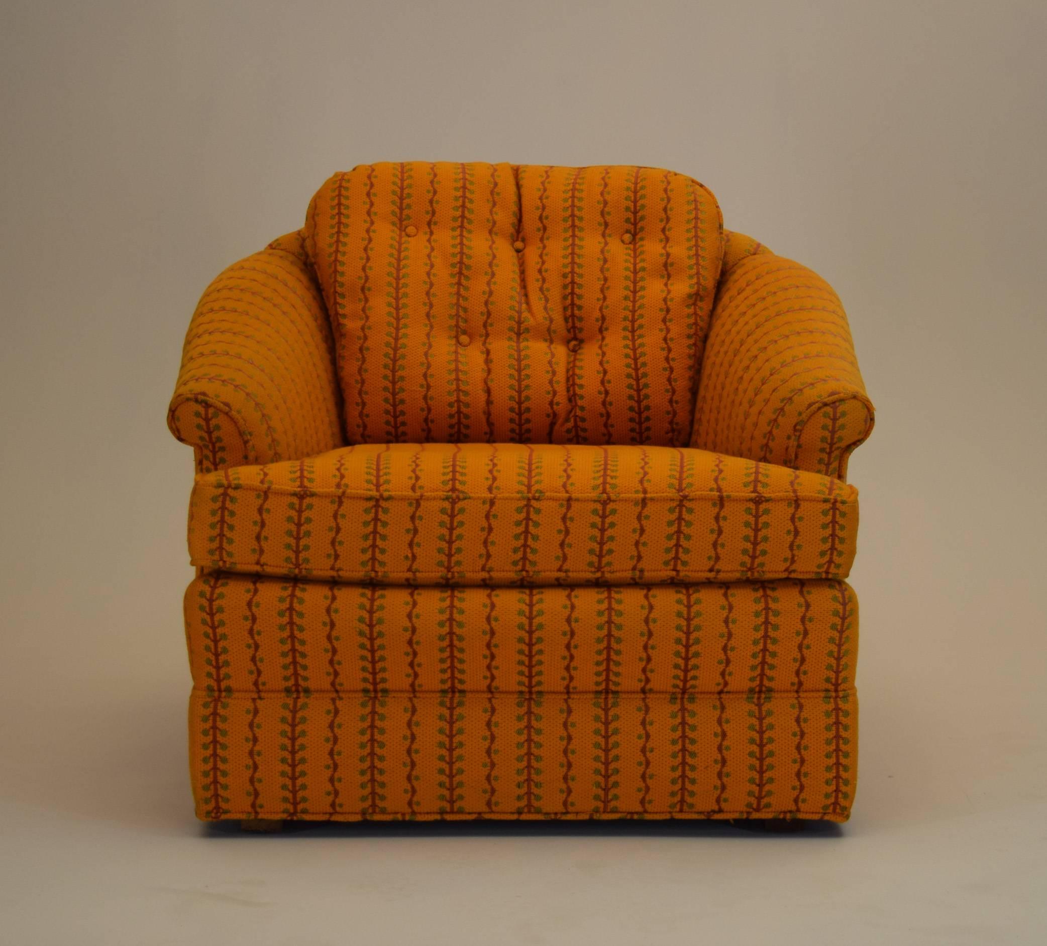 20th Century Club Lounge Bucket Chair by Kay Lambeth for Erwin-Lambeth, circa 1964