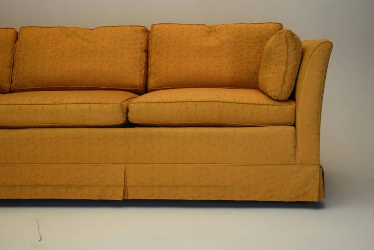 Signed Nine Foot Sofa by Kay Lambeth of ErwinLambeth in Jewel Tone Fabric at 1stDibs