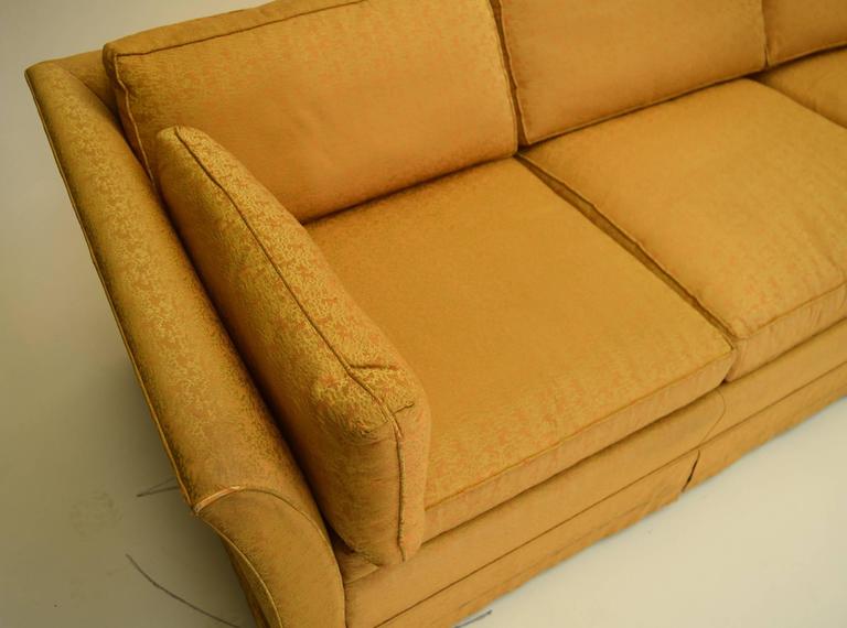 Signed Nine Foot Sofa by Kay Lambeth of ErwinLambeth in Jewel Tone Fabric at 1stDibs