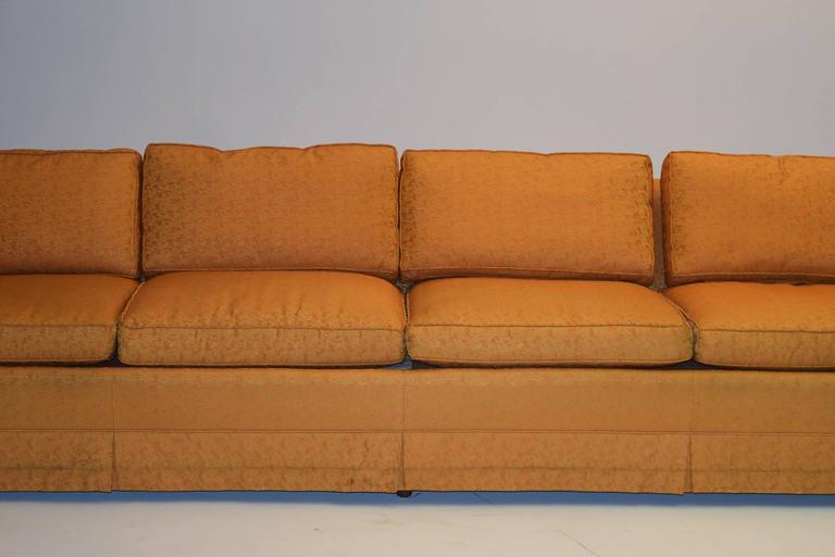 Signed Nine Foot Sofa by Kay Lambeth of ErwinLambeth in Jewel Tone Fabric at 1stDibs