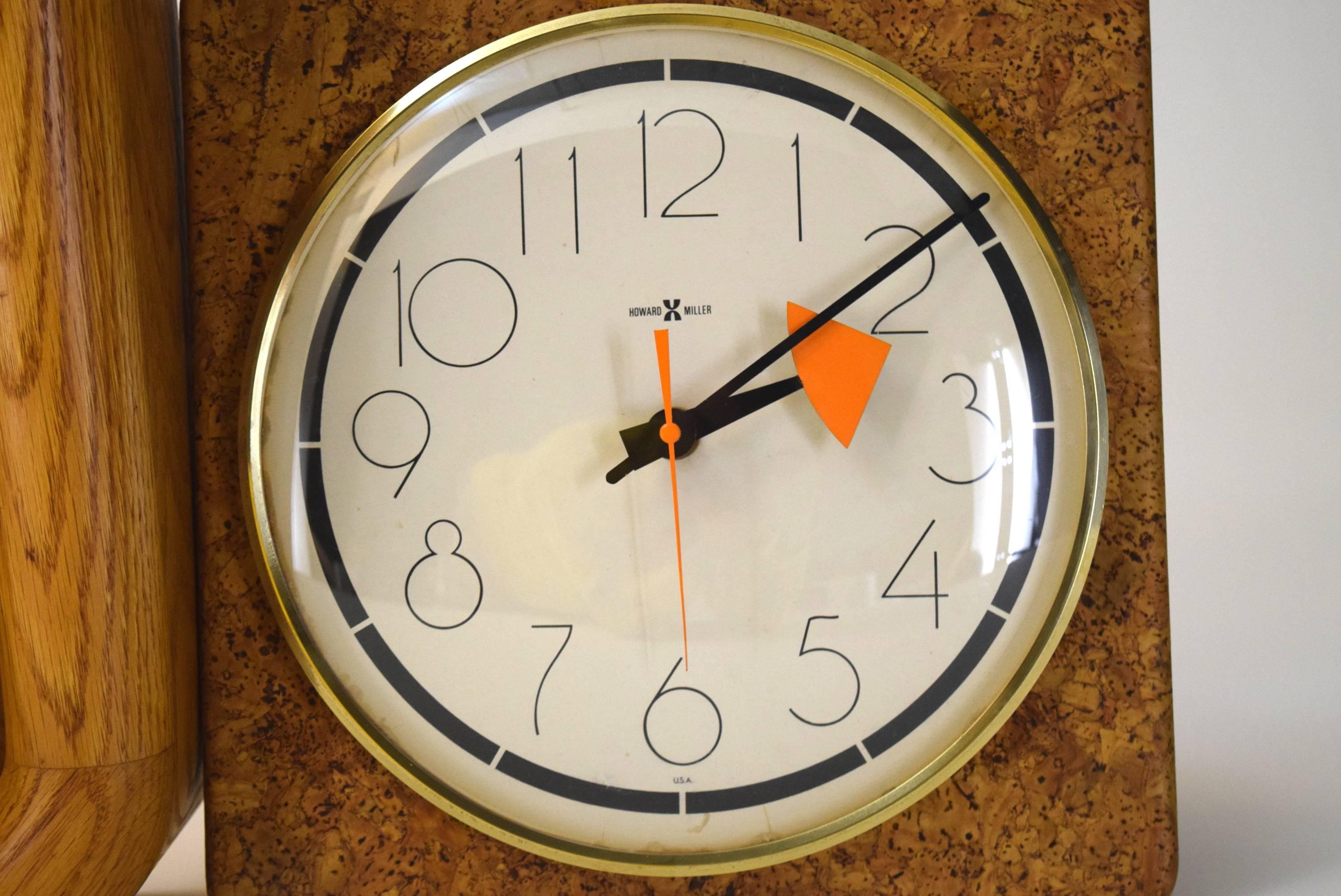 Montage of Three Vintage Wall Clocks by Howard Miller 2