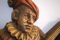 Large Burwood Arabesque Sculpture Wall Hanging Vintage Figure