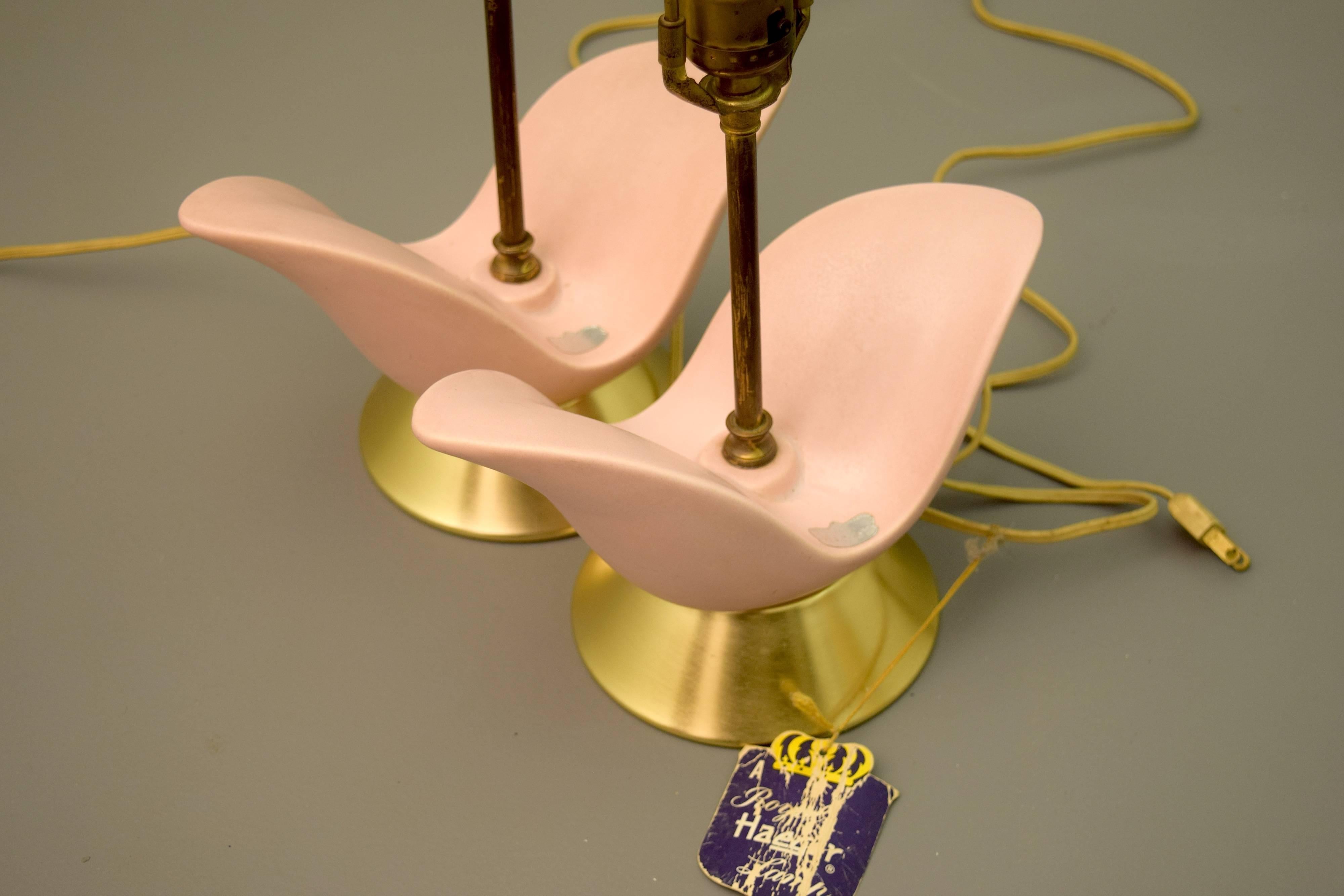 Mid-Century Modern Original Pair of 1963 Royal Haeger Table Lamps