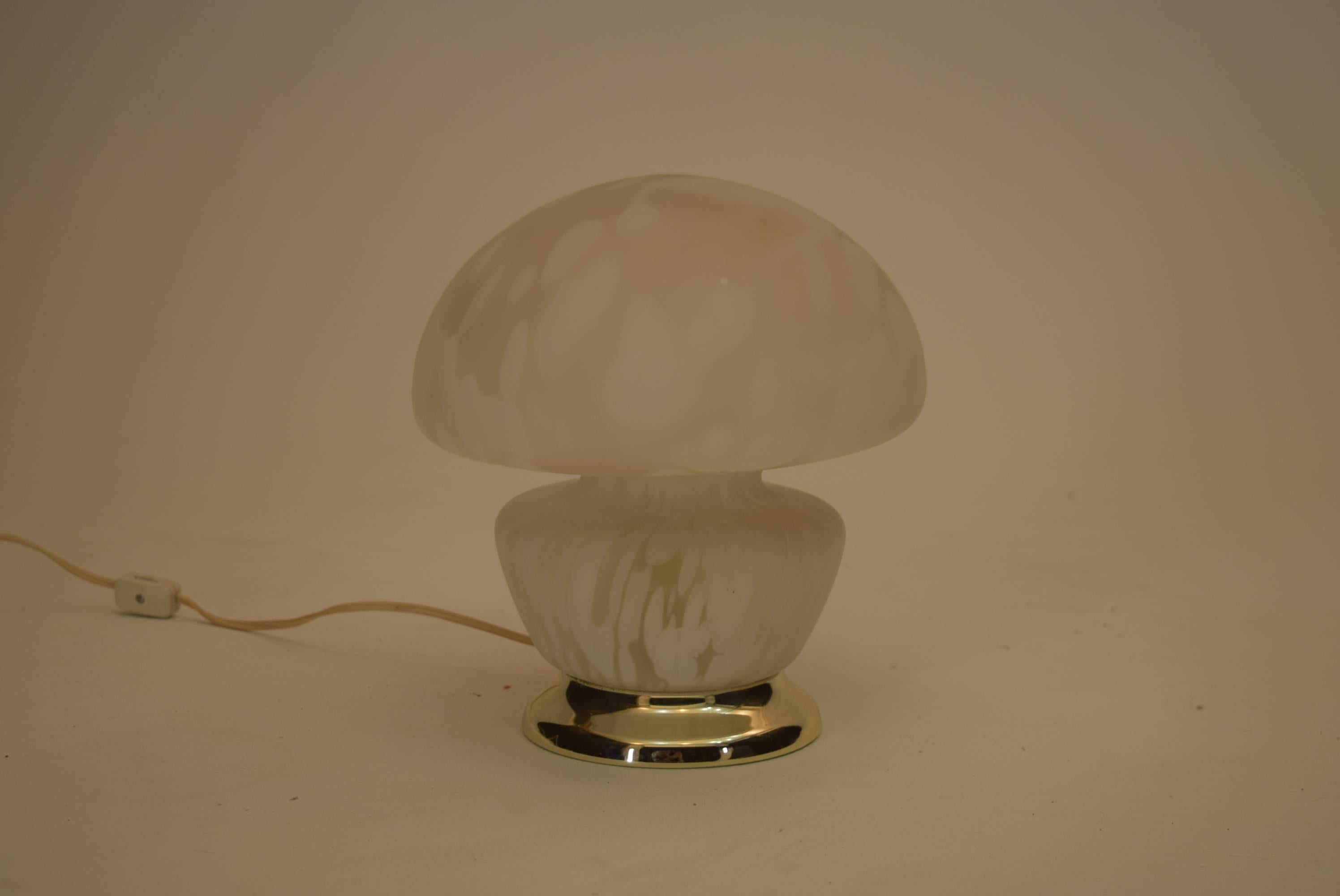 Italian Murano Glass Mushroom Table Lamp from Italy, Handblown