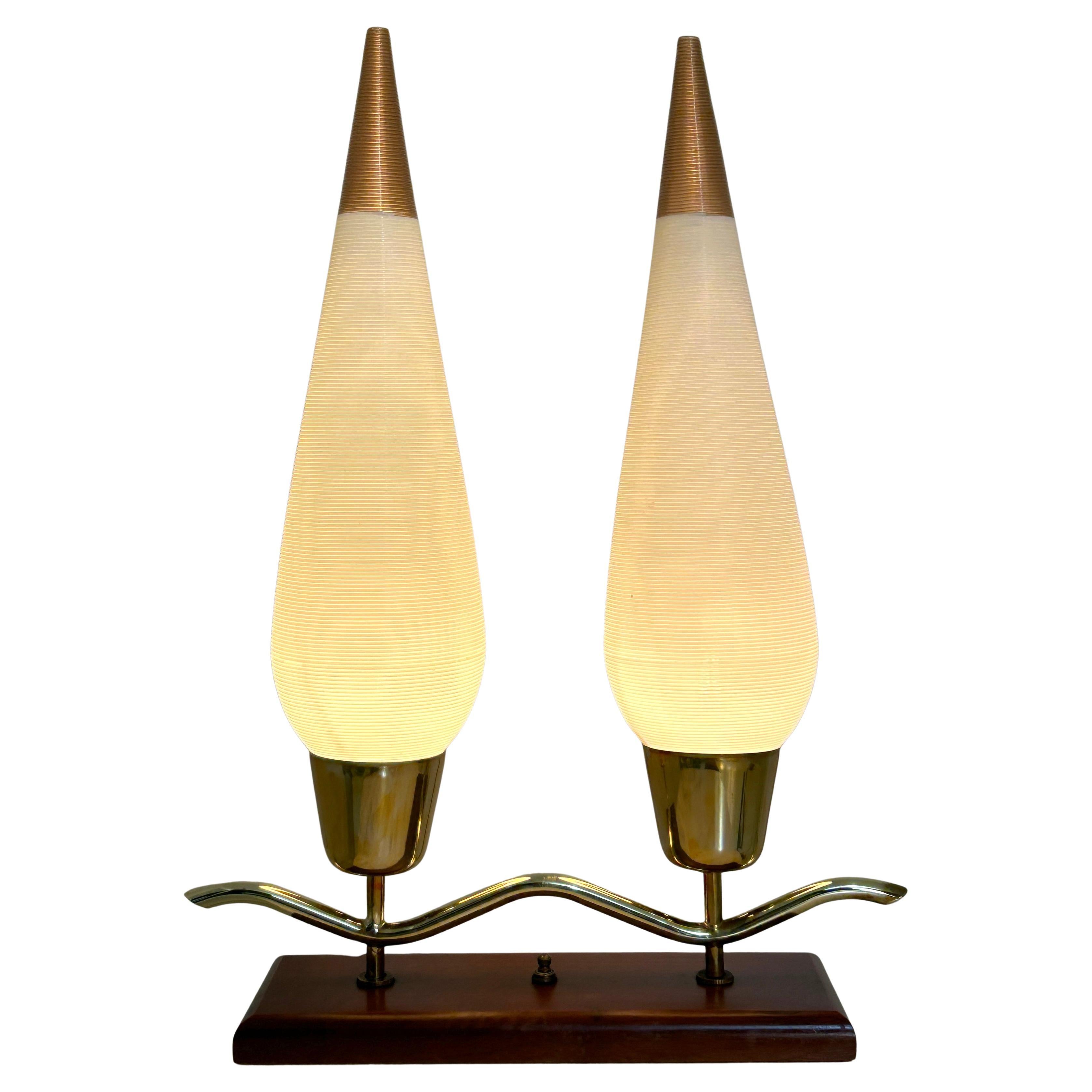 Table Top Rotaflex double shade lamp