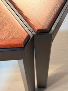 Wedge shaped occasional tables Mid Century Modern Walnut