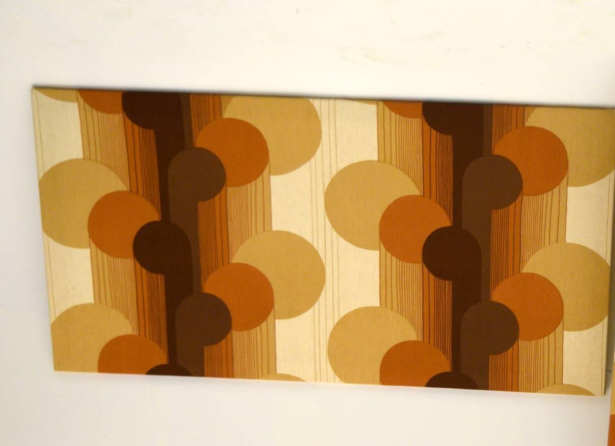 1960s Op Art Wall Covering Panels by Three by Danes In Excellent Condition In South Charleston, WV