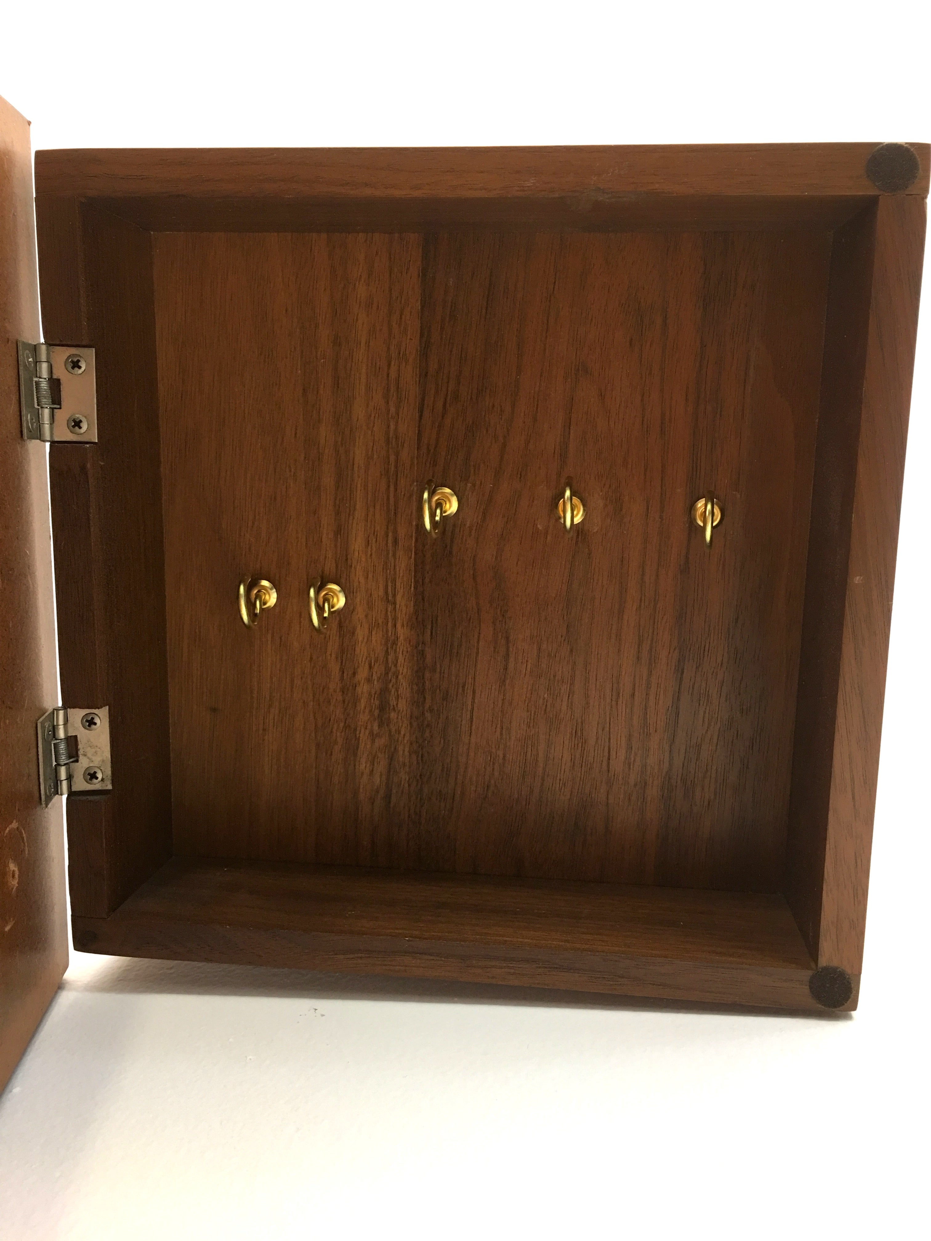 key storage key board mid century Key box wood wooden key box for wall mounting vintage