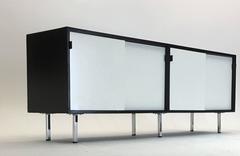 Florence Knoll Credenza with Dynamic Color Scheme in Lacquer