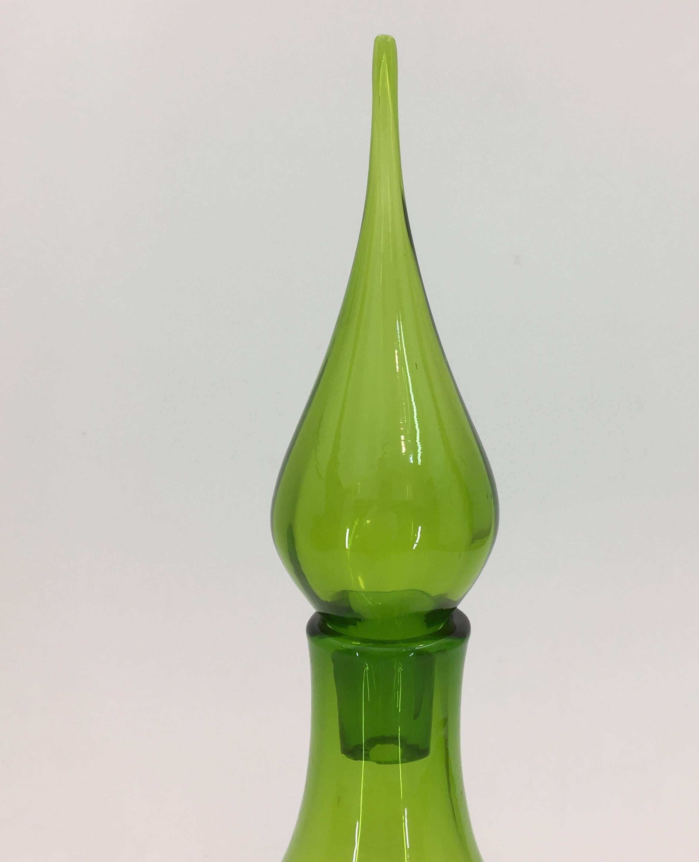 North American Monumental Decanter by John Nickerson for Blenko, 1972
