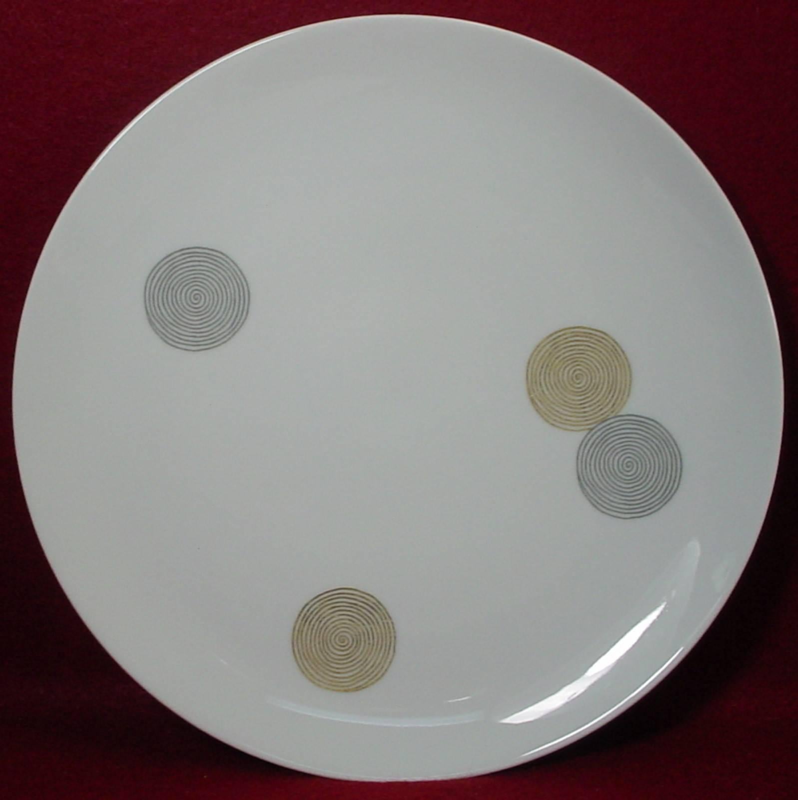 20th Century ROSENTHAL Germany COINS pattern 40-piece SET SERVICE for Eight (8)