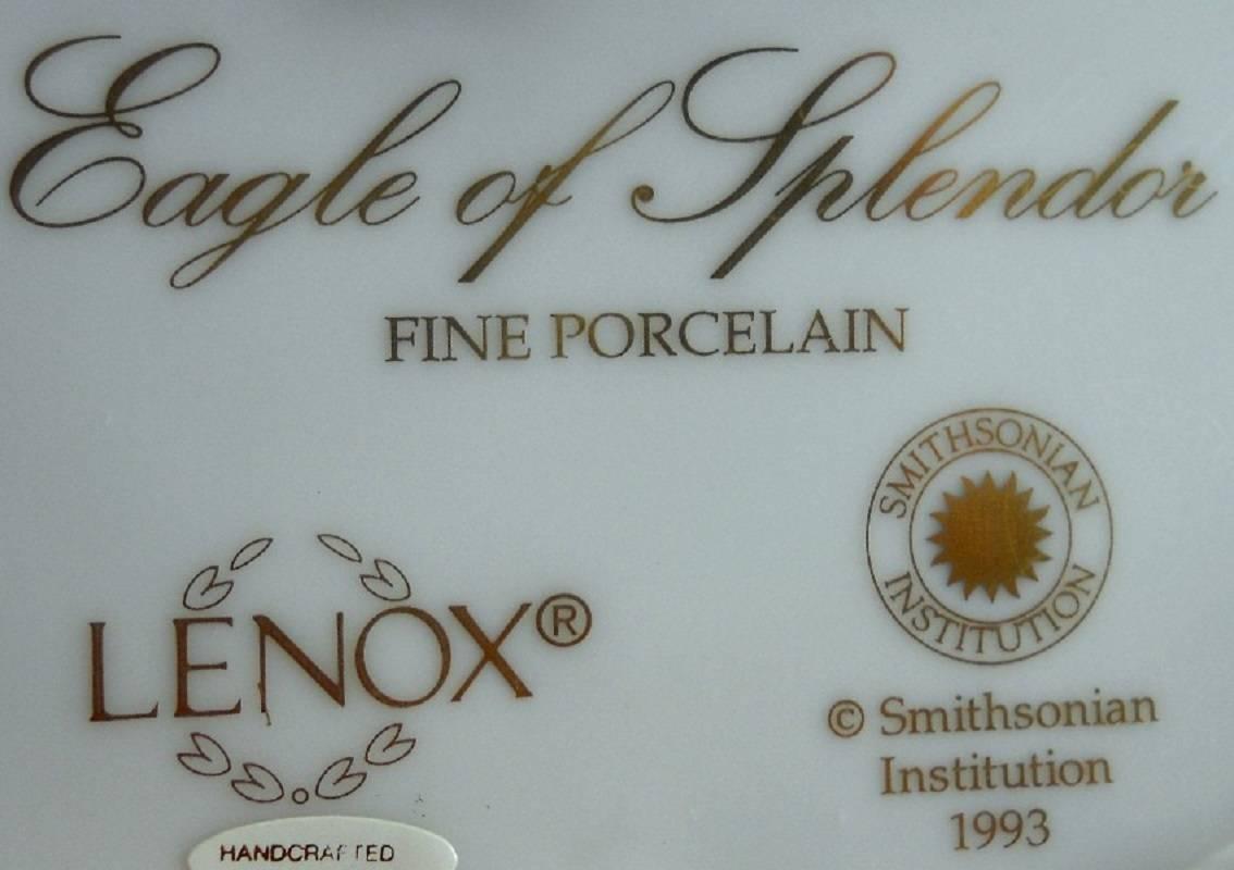 LENOX figurine EAGLE OF SPLENDOR - Kings of the Sky Series Box & Stand 8-1/4