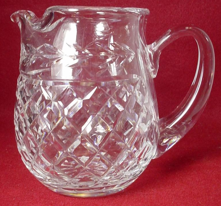WATERFORD crystal GLANDORE pattern 32 oz. PITCHER or JUG 6" For Sale at