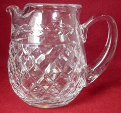 WATERFORD crystal GLANDORE pattern 32 oz. PITCHER or JUG 6"
