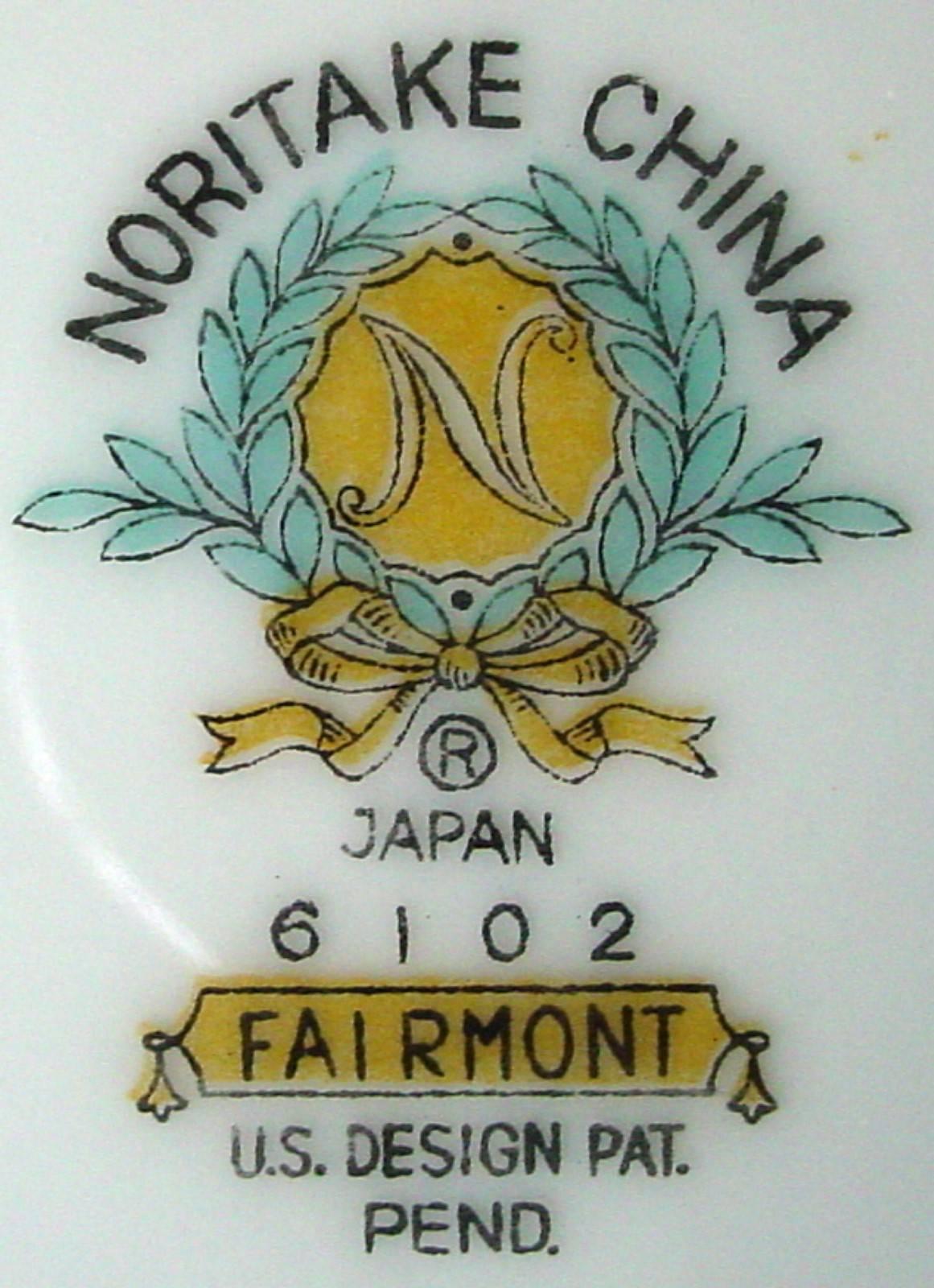 20th Century Noritake China Fairmont 6102 Pattern 95-Piece Set Service for Twelve (12)