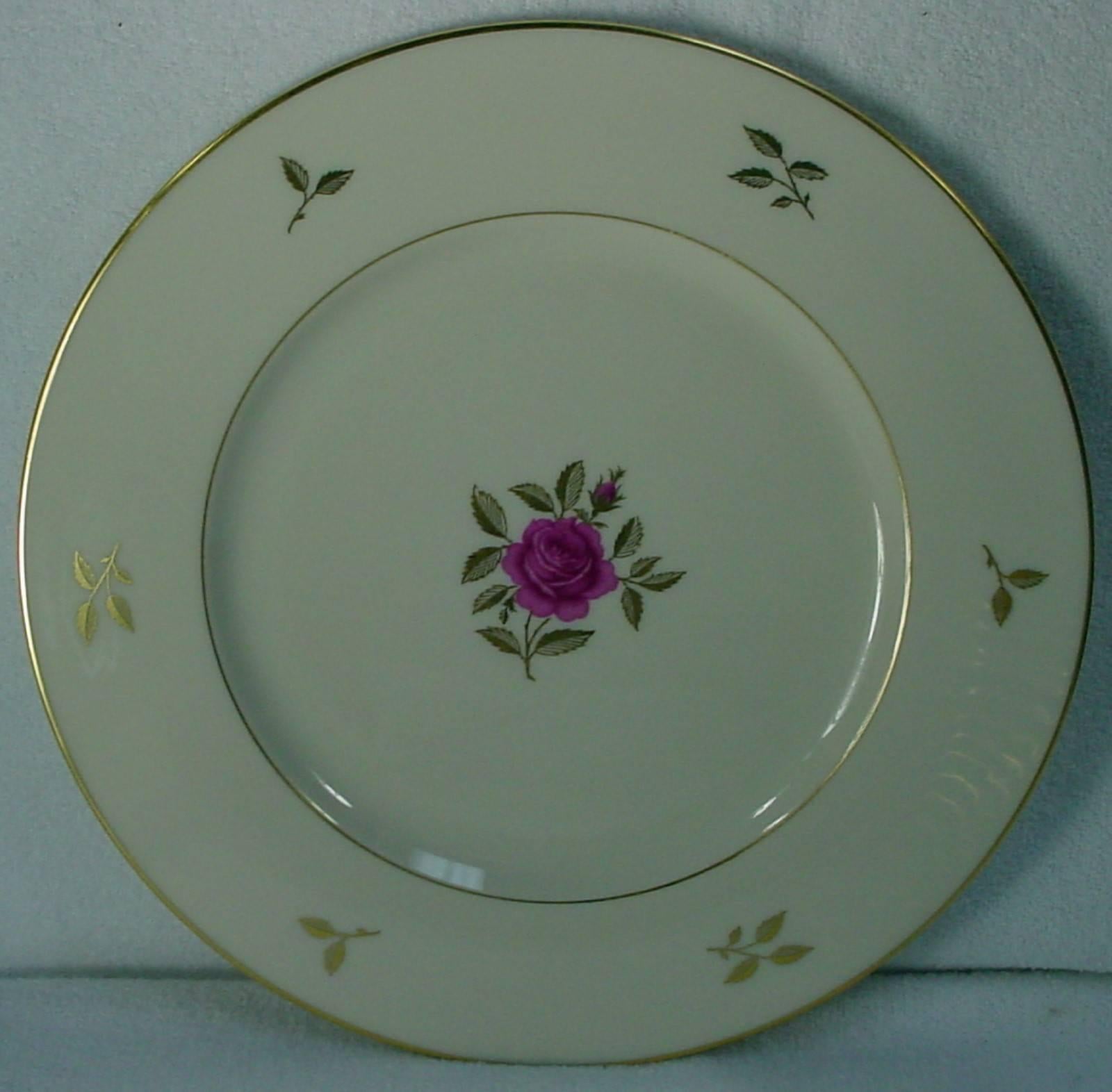 American Lenox China Rhodora P471 Pattern 72-Piece Set Service for Twelve (12) For Sale