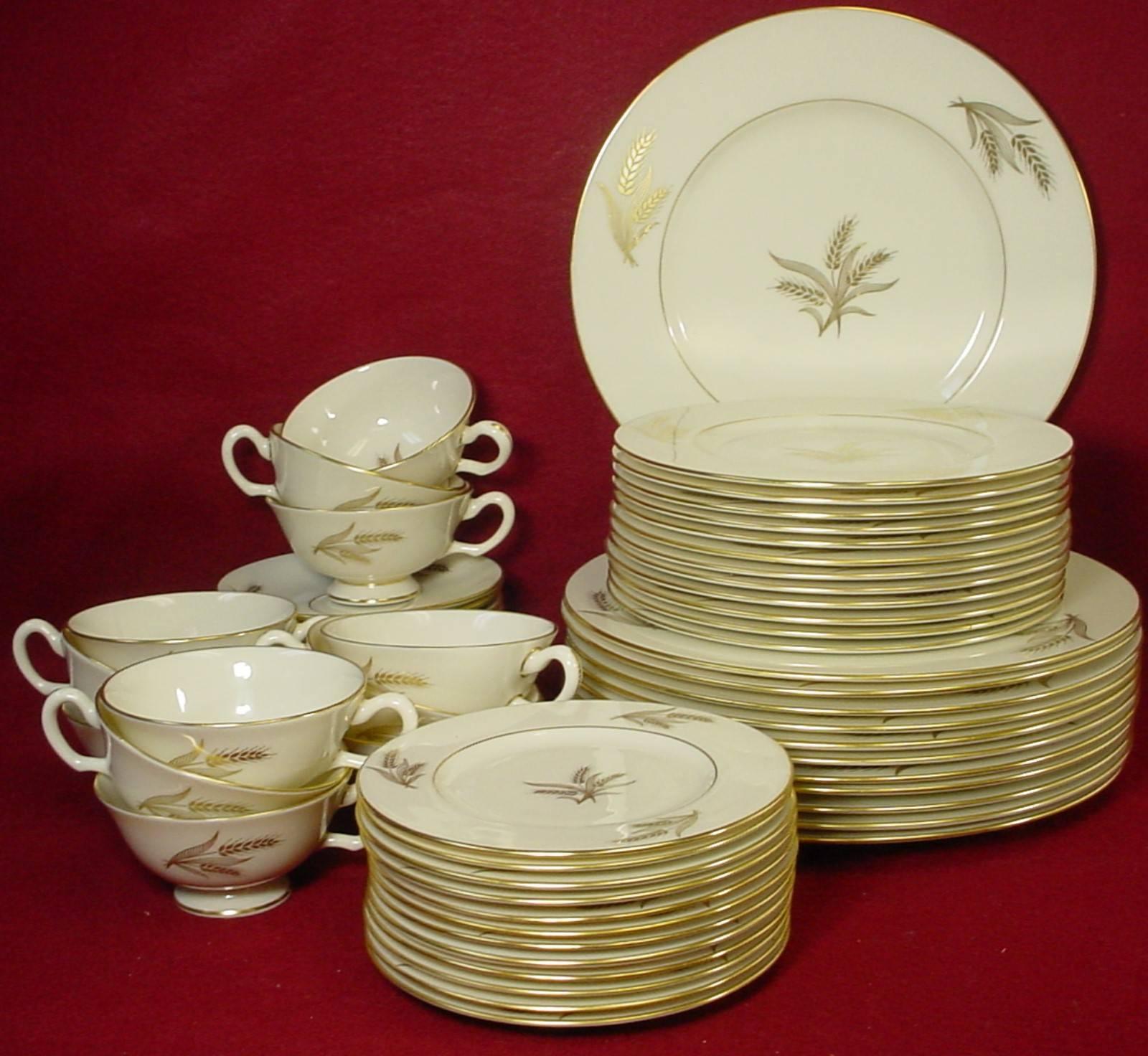 LENOX china HARVEST R441 pattern 60-pc SET SERVICE for TWELVE (12)