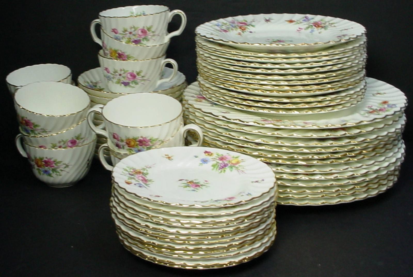 MINTON china MARLOW S309 pattern 60-piece SET SERVING for TWELVE For Sale