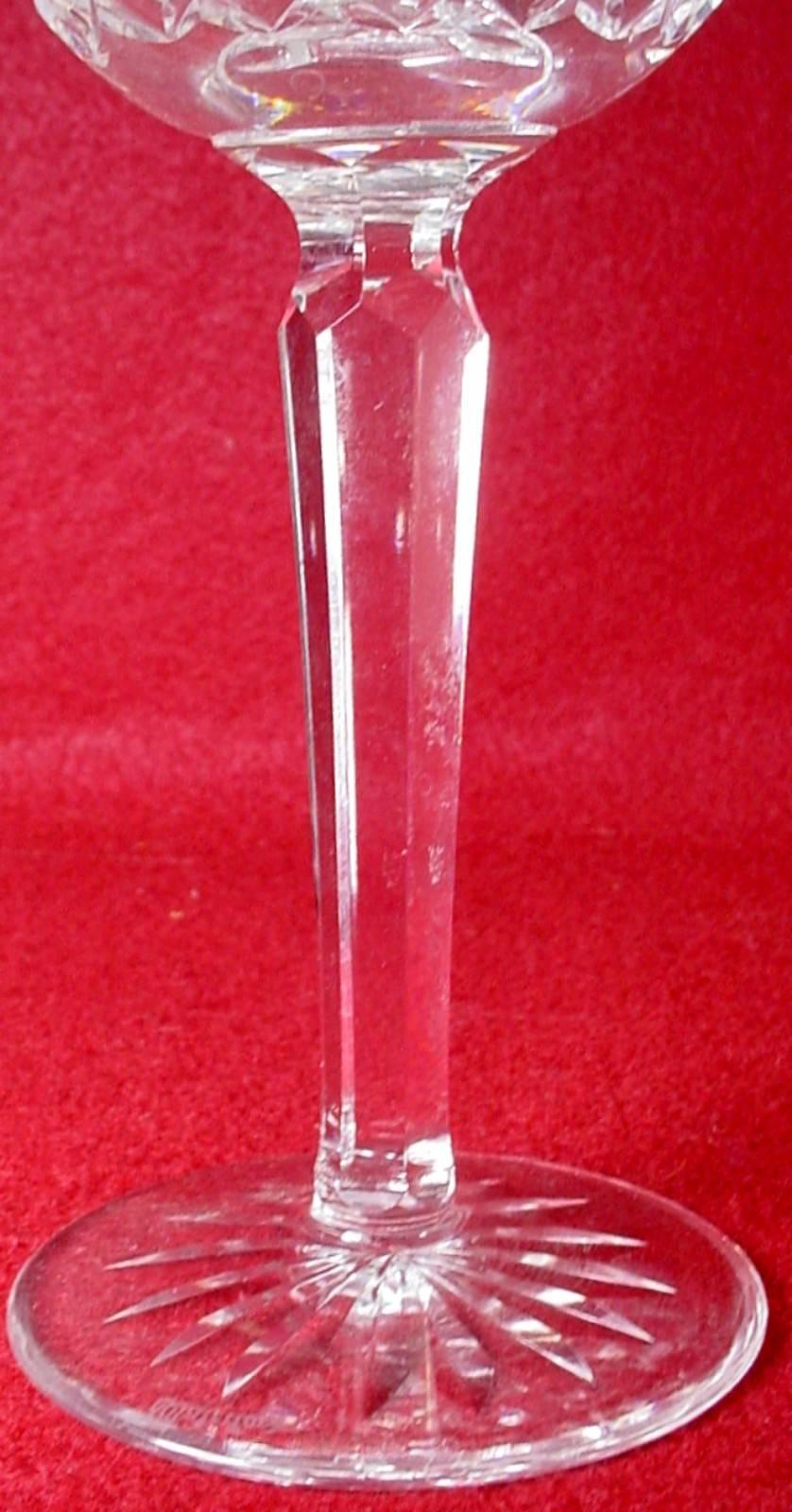 Northern Irish WATERFORD crystal LISMORE pattern HOCK WINE GLASS 7-1/2