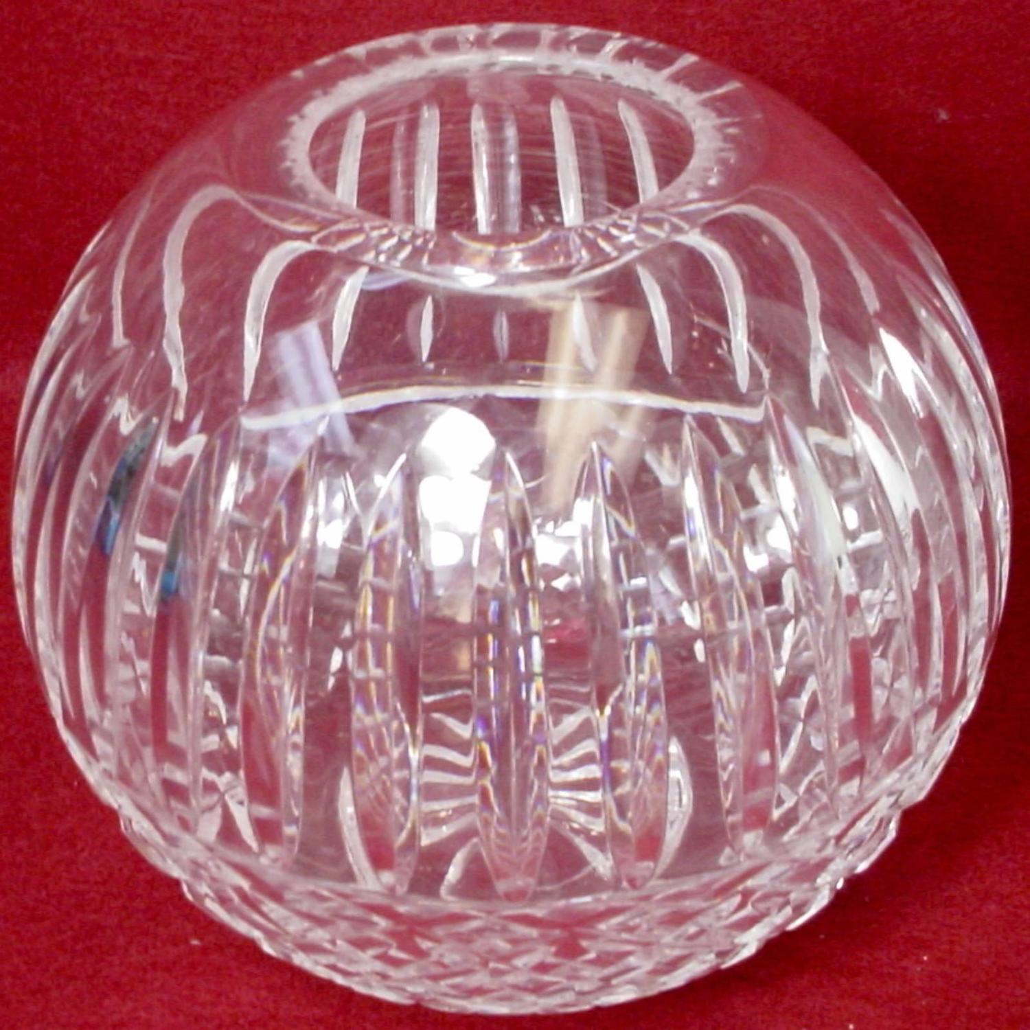 WATERFORD crystal MAEVE pattern ROSE BOWL 53/4" For Sale at 1stdibs