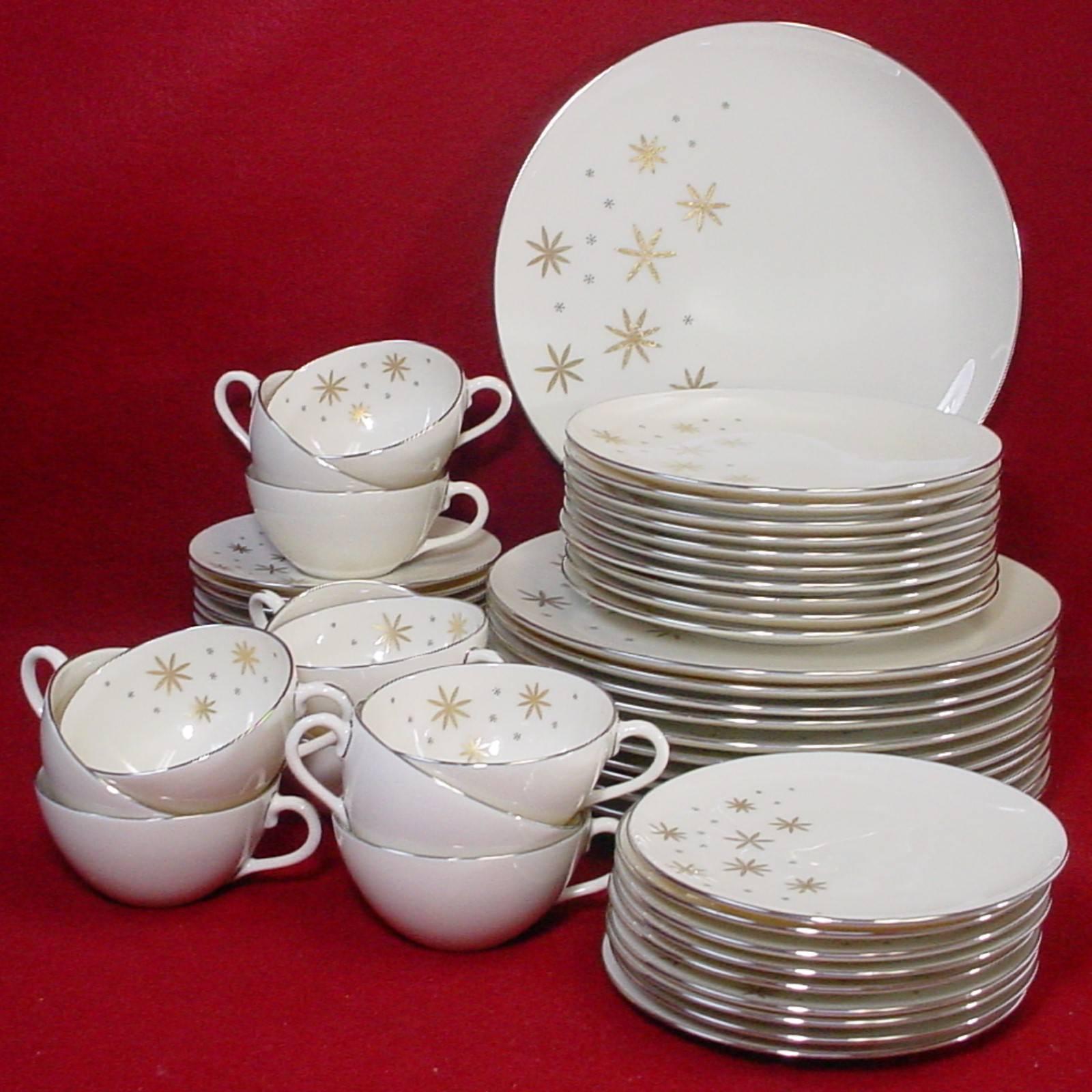 LENOX china ALARIS A501 pattern 55-pc SET SERVICE for TWELVE (12) For Sale
