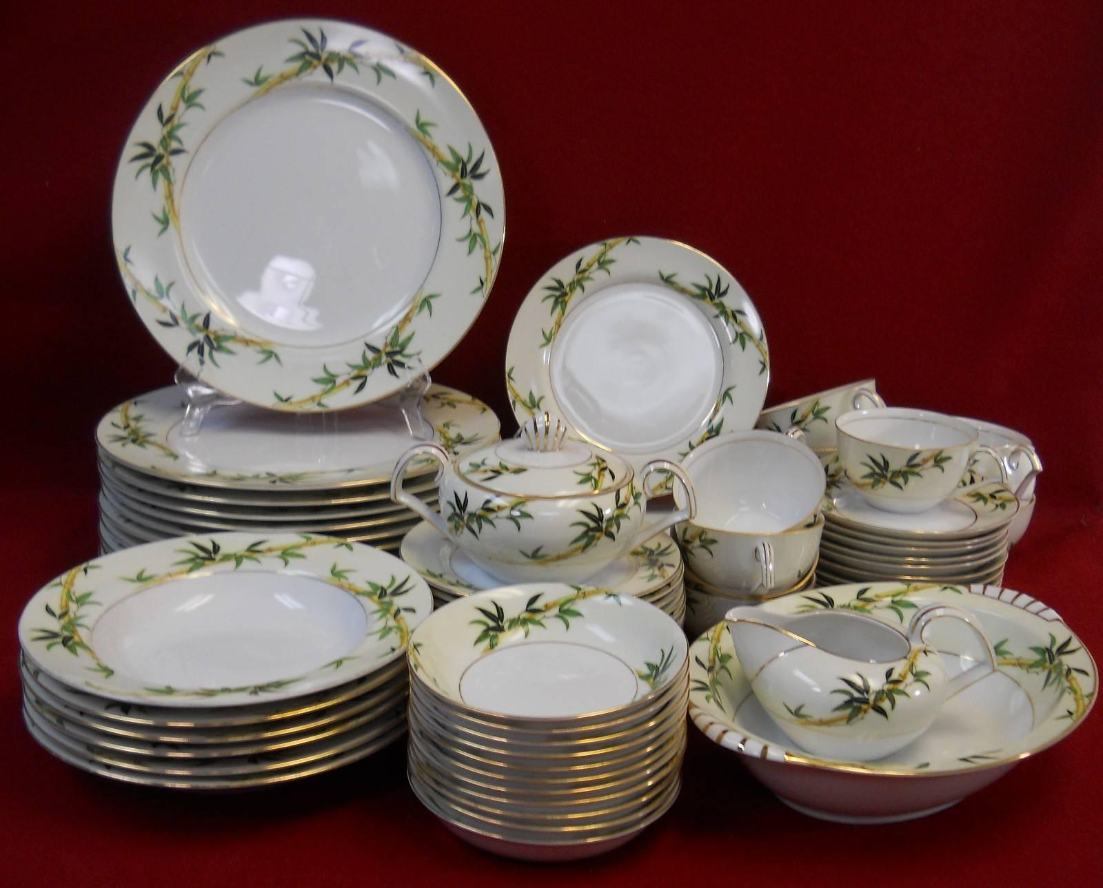 KENT Japan china BALI HAI pattern 76-piece SET SERVICE for Twelve 