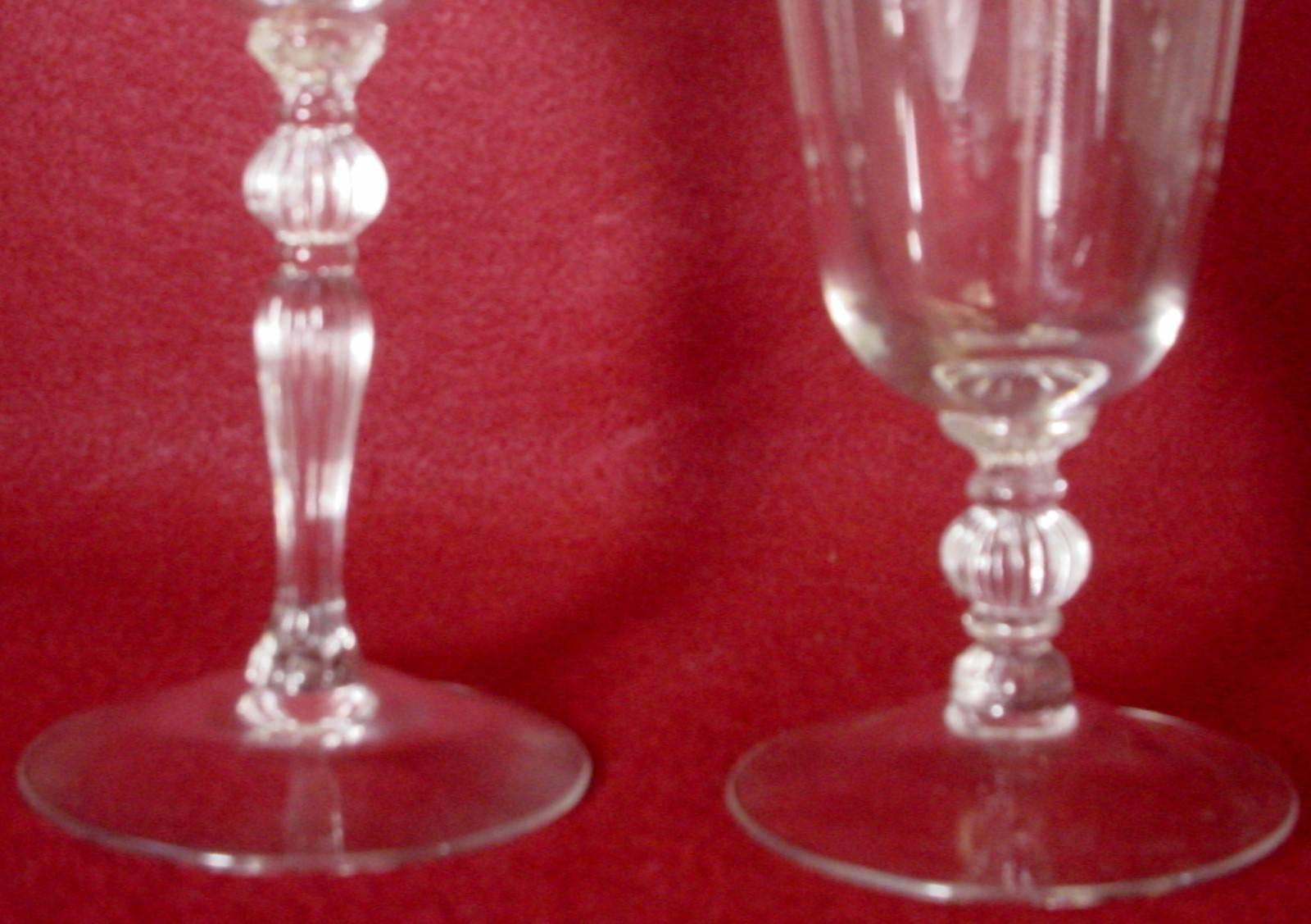 CAMBRIDGE crystal CANDLELIGHT 3111 pattern WATER GOBLET or GLASS

in great condition free from stain or discoloration and with only a minimum of use.

• Manufactured 1935 - 1954.

• Etch 897.

• Candle.

• Scrolls.

• No Trim.