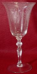 Vintage CAMBRIDGE crystal CANDLELIGHT 3111 pattern WATER GOBLET or GLASS 8-1/4"
