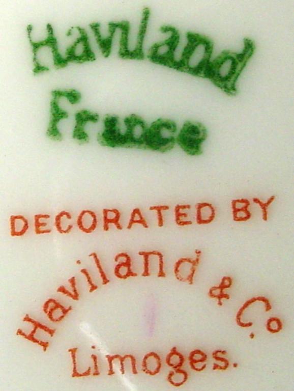 Haviland China Schleiger 705 Pattern Dinner Plate Blank 24 at 1stDibs