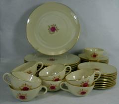 LENOX china ROSELYN X304 pattern 36-piece SET SERVICE for Nine