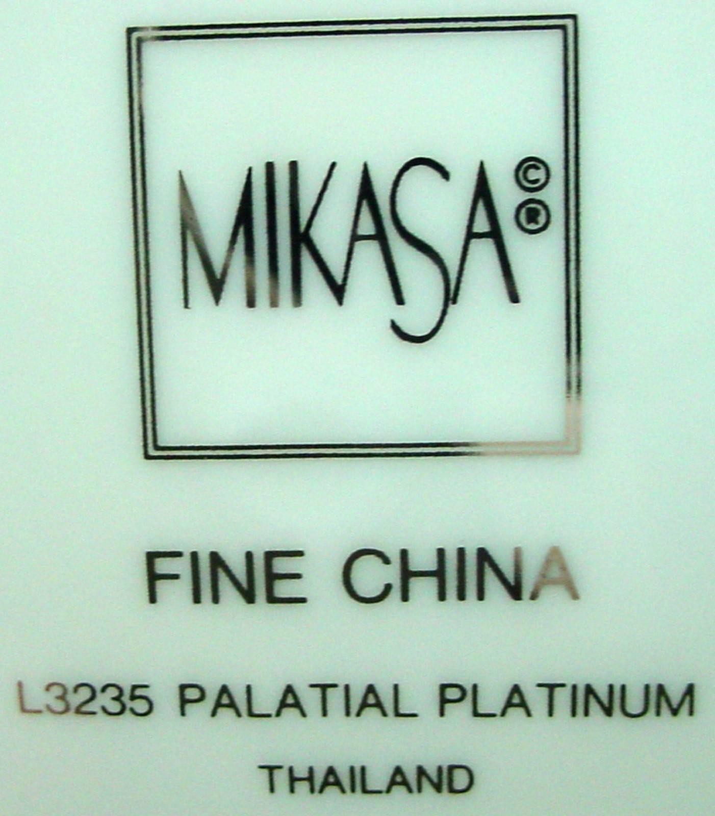 MIKASA china PALATIAL PLATINUM 65-piecc\e SET SERVICE for Twelve + Serving 1