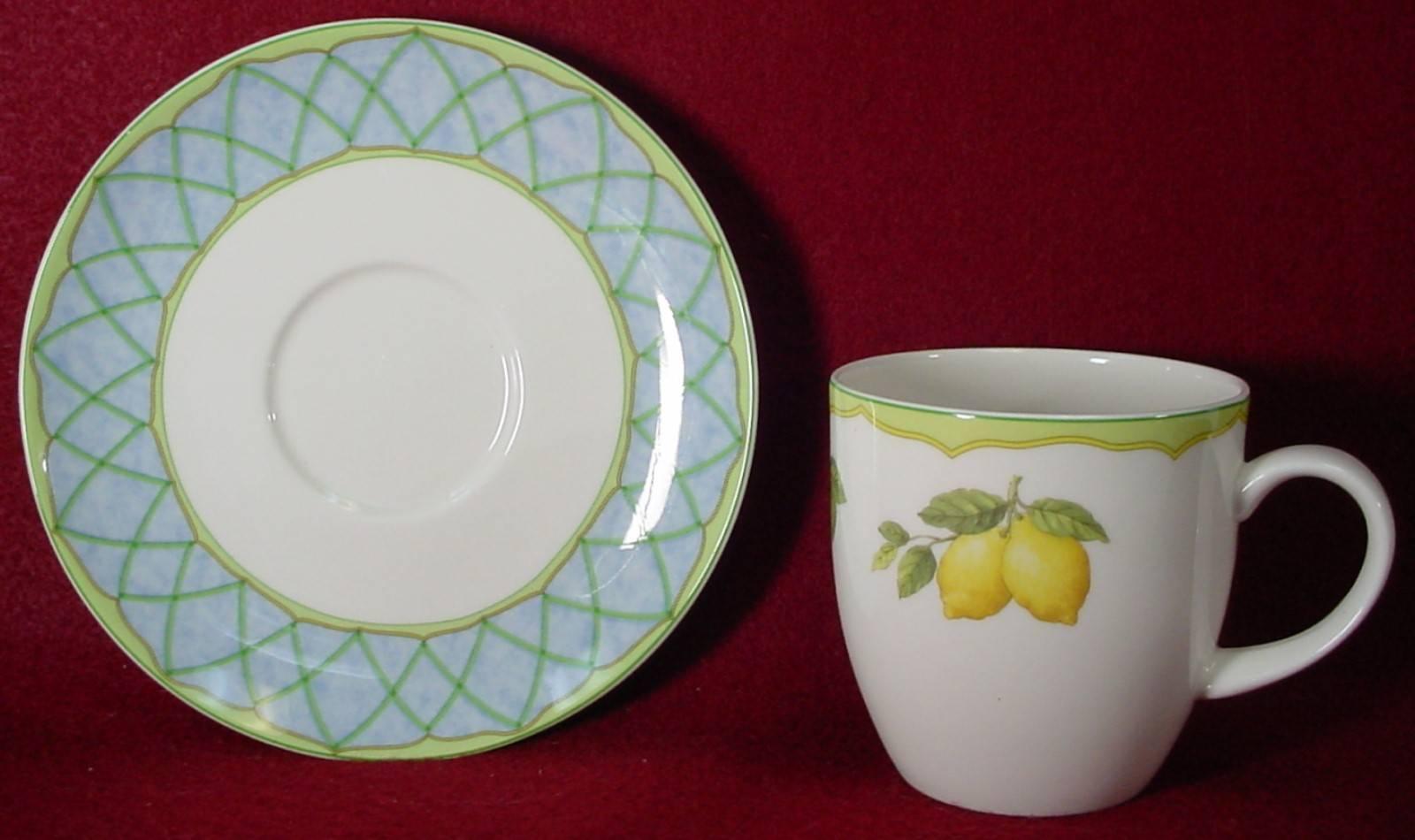 
Mikasa china fruit rapture pattern 40-piece set service for eight

in great condition with mild use.

Production dates: 2000-2007.

Includes eight (8) each of cups, saucers, dinner plates, salad plates and soup or salad bowls.

Optima