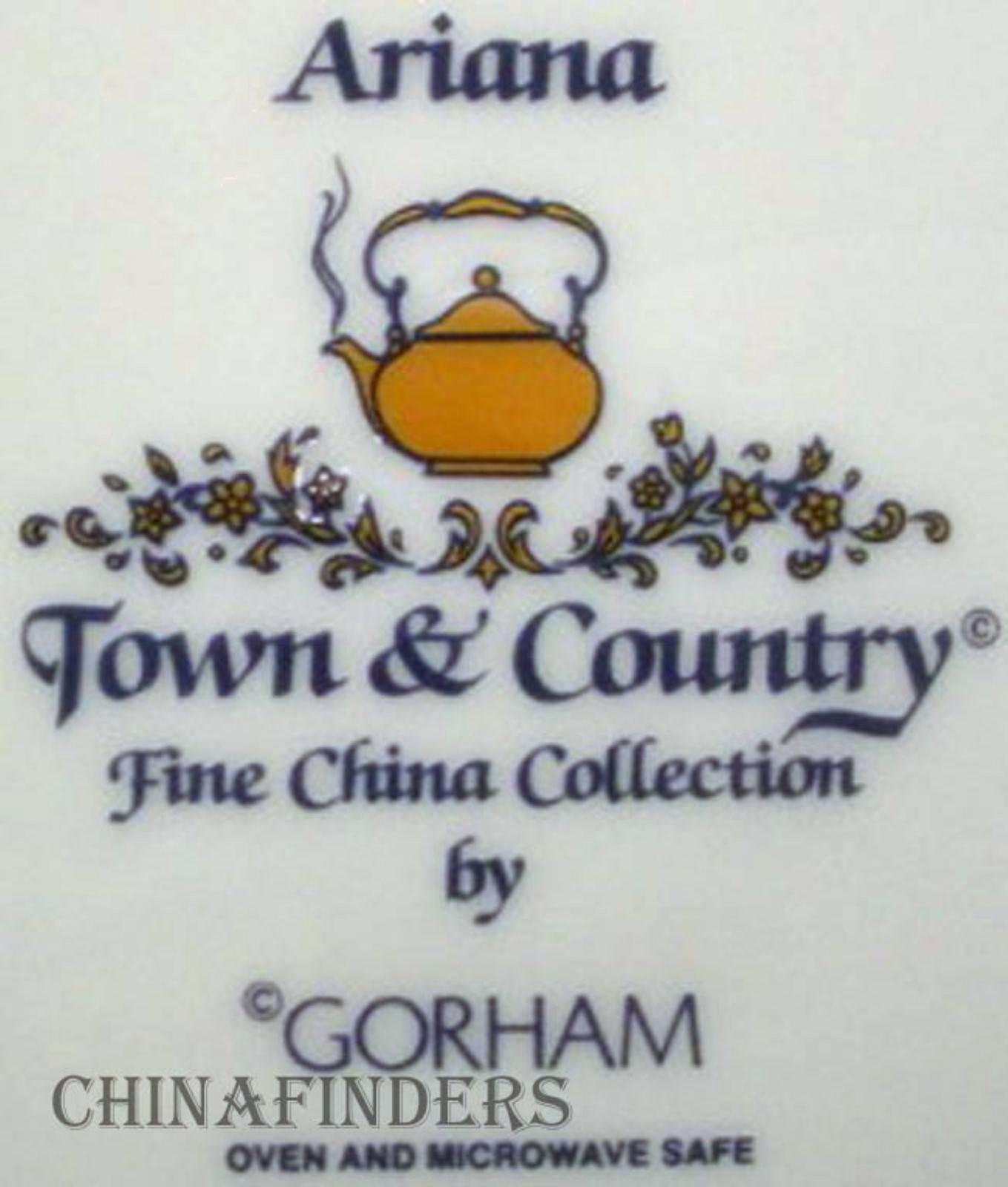 American GORHAM china ARIANA pattern Quarter Pound Butter Dish & Lid