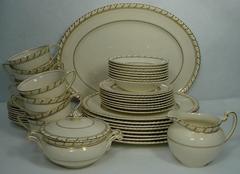 Used JOHNSON BROTHERS china BELMONT Old English 44-pc SET SERVICE for EIGHT + Serving