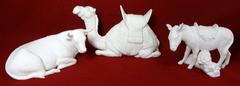 Lenox 12-Piece White Nativity Set, Holy Family 3 Kings, Shepherds and 4 Animals