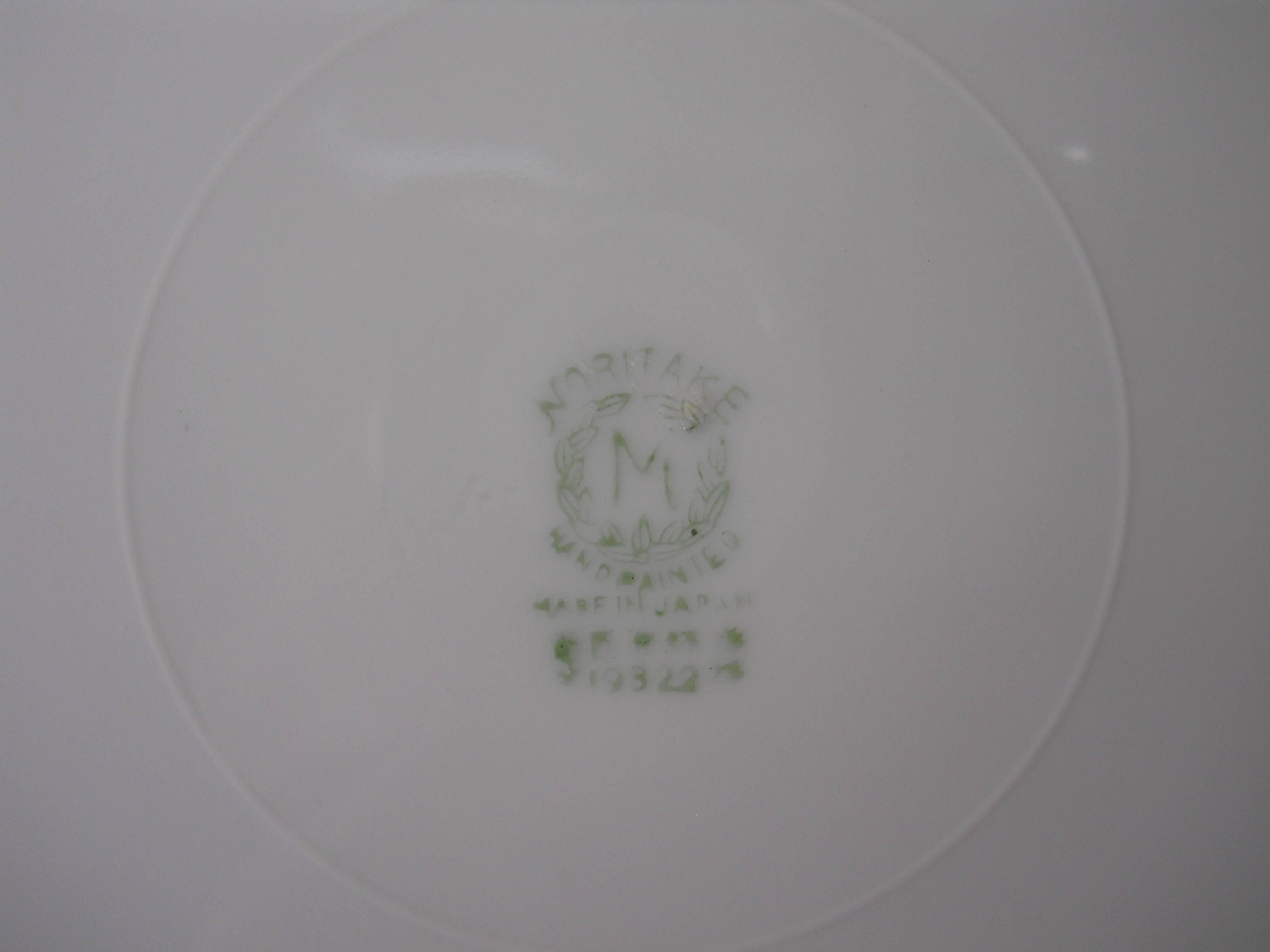 Noritake China Azalea Pattern Hand-Painted Service for 12 Plue Serving 1