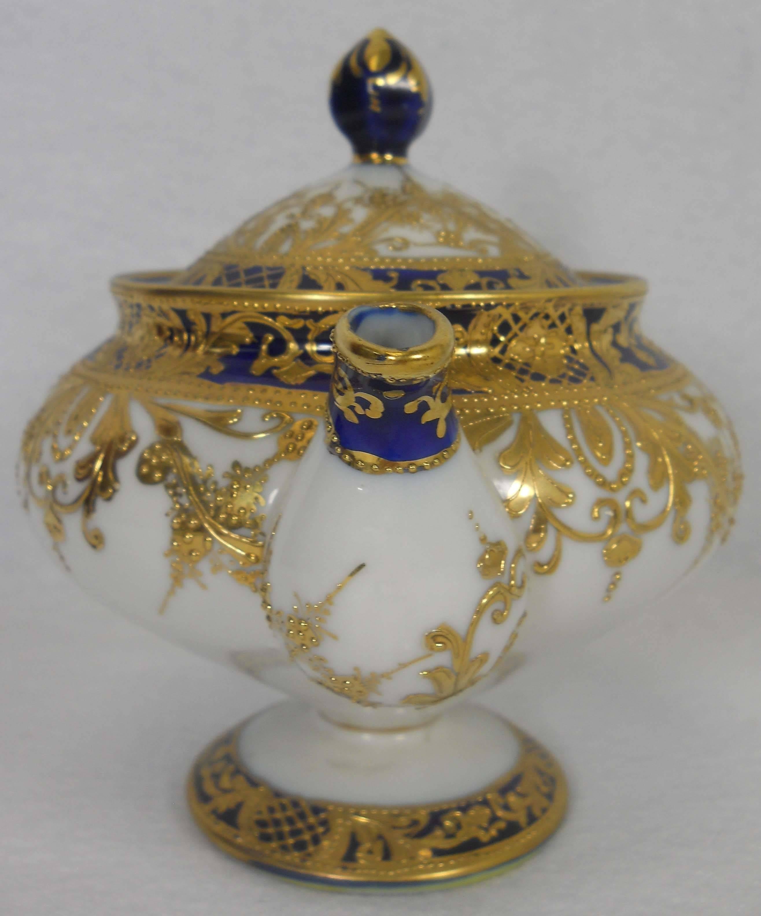 19th Century Noritake Porcelain Hand-Painted 17 Pieces Tea Service 3