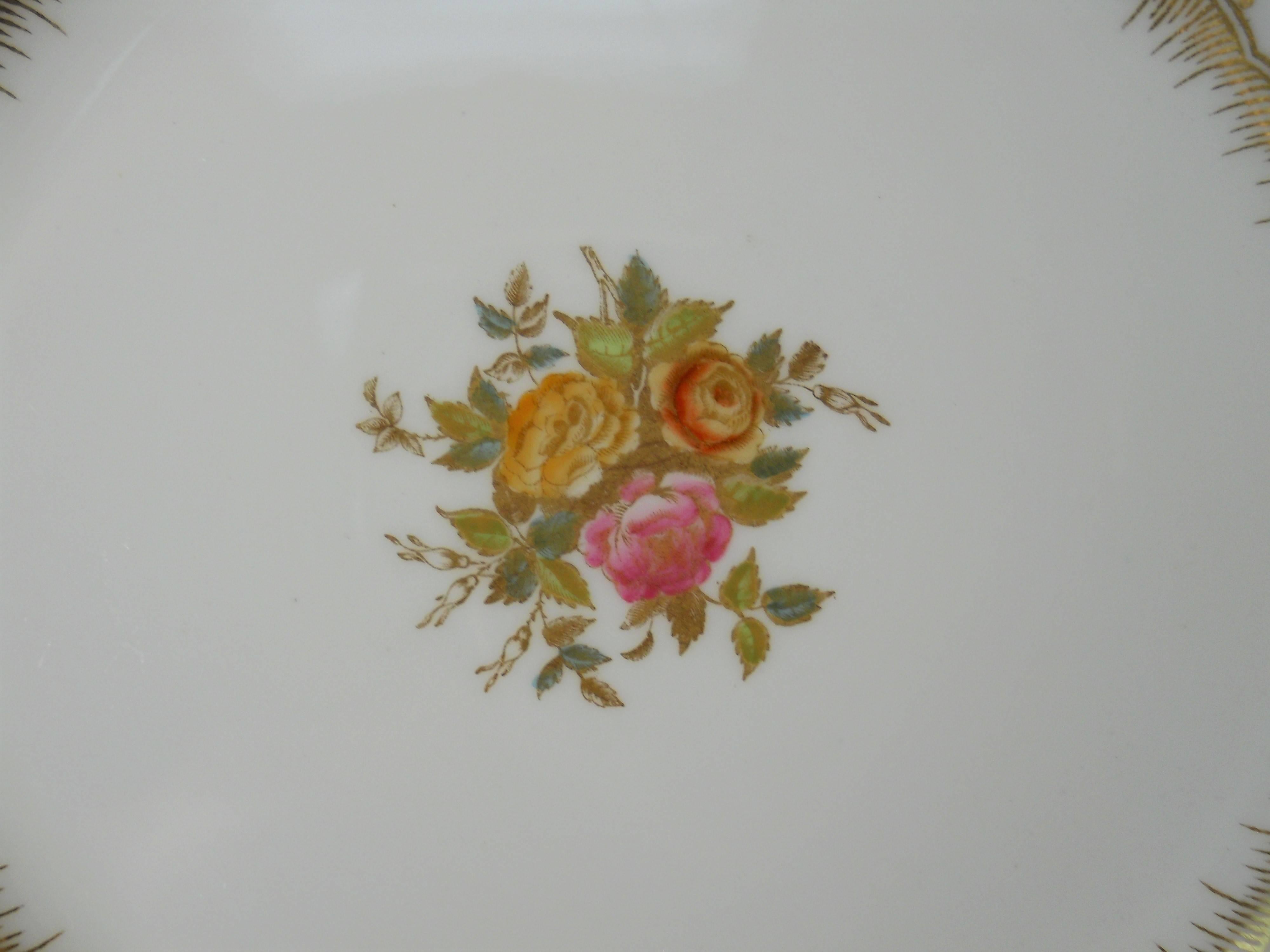 British Stunning set of Ten 19th Century Dessert Plates Designed by Wedgwood China