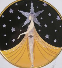 Collectible Art Plate by Erte "New York, New York" Made in West Germany, 1990
